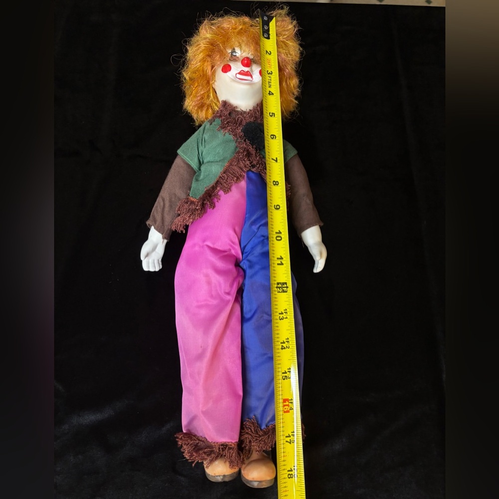 Vintage Porcelain Clown Doll - Picture 7 of 7